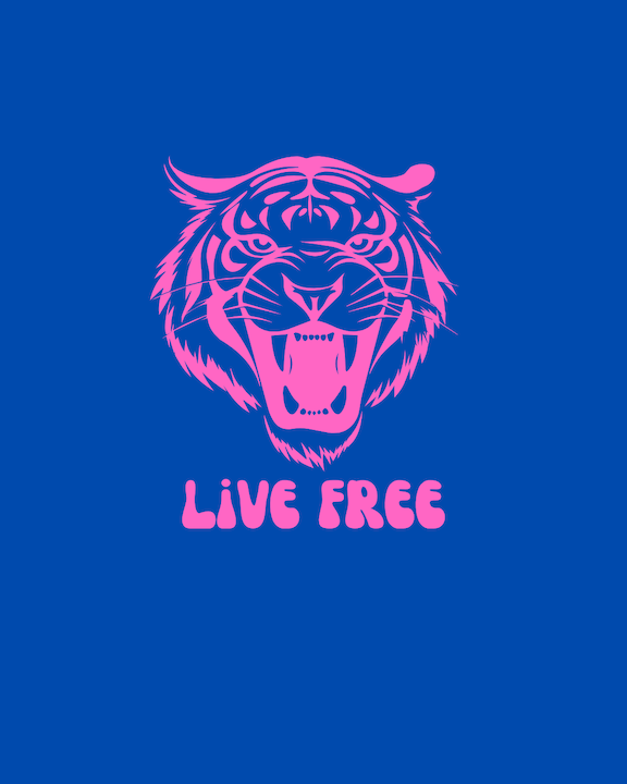 Retro Tiger Tees – 80s Graphic T-Shirts by Sandra Oles