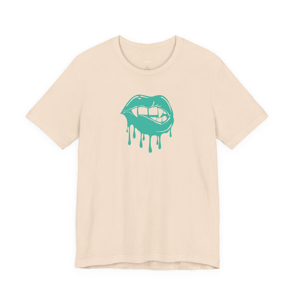 Vampire Drip Lips Graphic Tee - Sandra Oles Studio