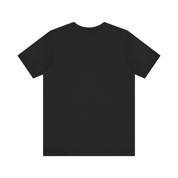 black aesthetic t shirt back view plain unisex short sleeve comfortable tee