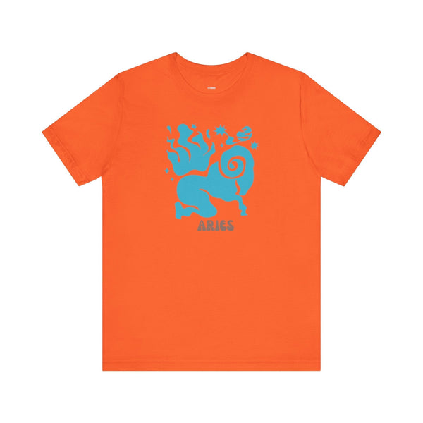 Aries Zodiac Graphic Tee - Cosmic by Sandra Oles