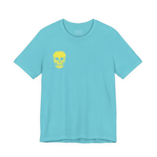 Underground Style Skull Tee – Mini Front Print & Jumbo Back Graphic