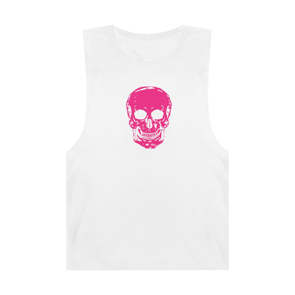 Pink Mid-Scale Skull Graphic Tank Top - Fugitive by Sandra Oles