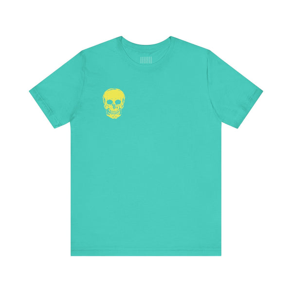 Underground Style Skull Tee – Mini Front Print & Jumbo Back Graphic