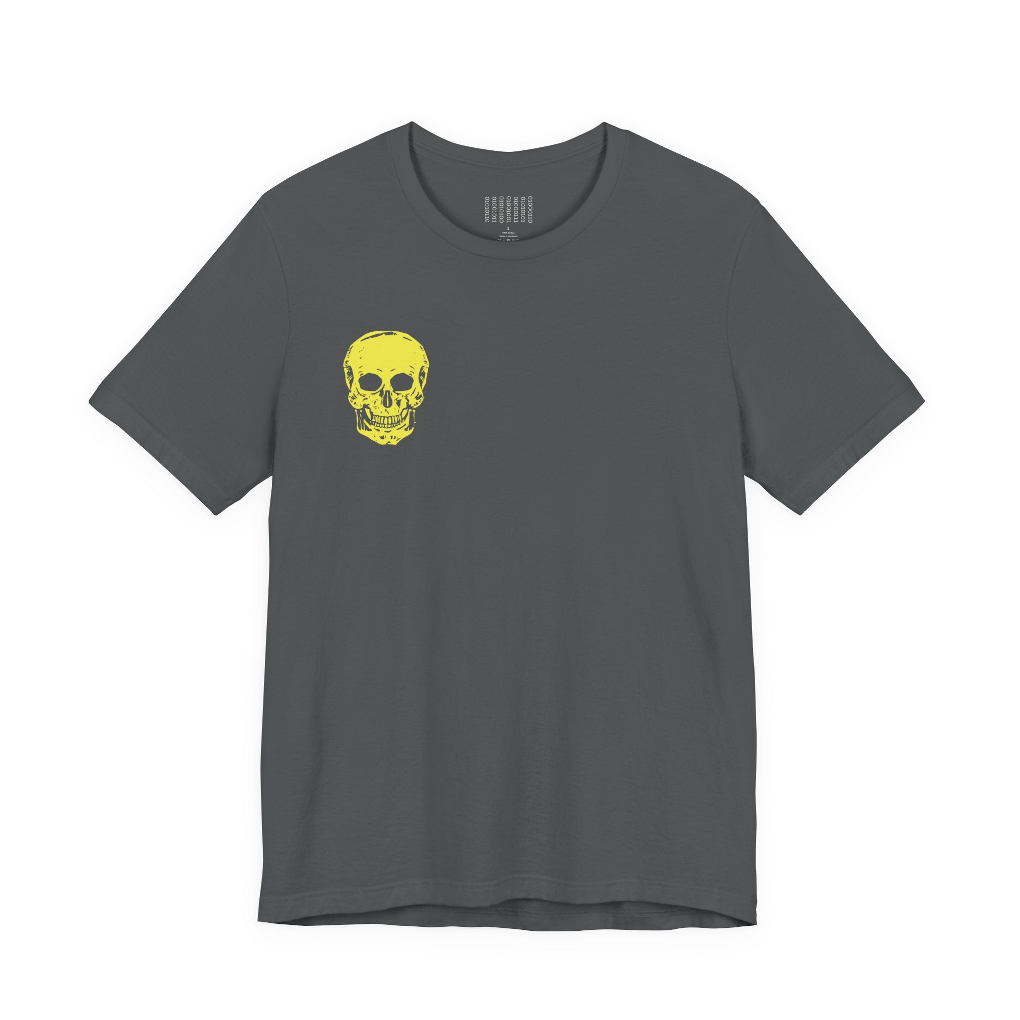Underground Style Skull Tee – Mini Front Print & Jumbo Back Graphic