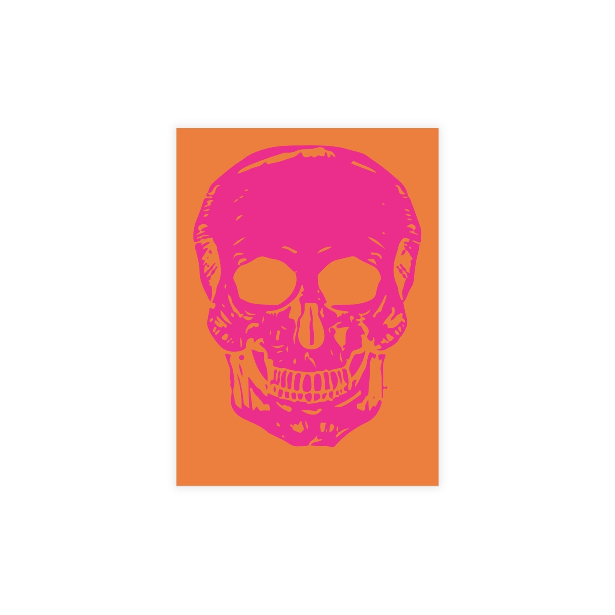Vibrant PINK NEON Skull Postcard Bundle | Sandra Oles Studio