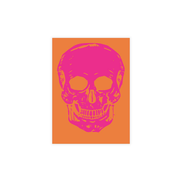 Vibrant PINK NEON Skull Postcard Bundle | Sandra Oles Studio