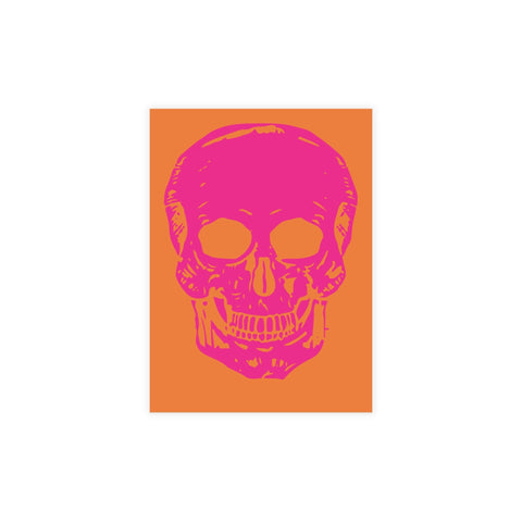 Vibrant PINK NEON Skull Postcard Bundle | Sandra Oles Studio