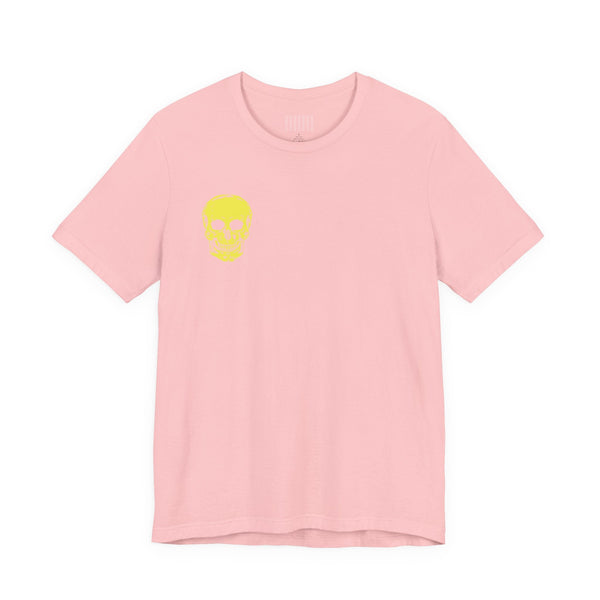 Underground Style Skull Tee – Mini Front Print & Jumbo Back Graphic