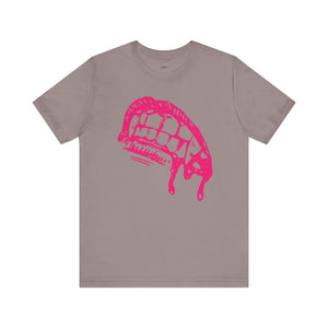 Pink Vampire Fang Graphic Tee - Sandra Oles Studio