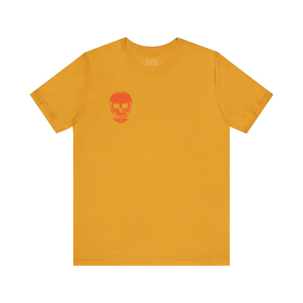 Orange  Mini Skull Graphic Tee - Fugitive by Sandra Oles
