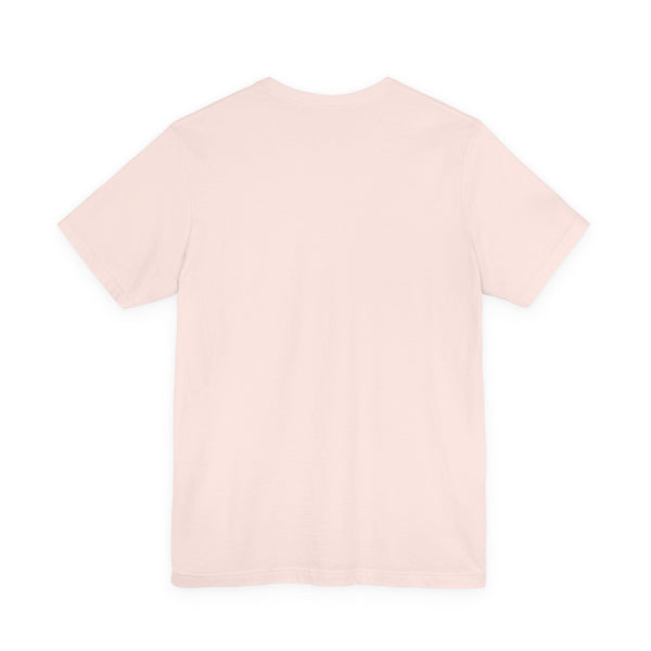 Back view of plain light pink mermaid t shirt from the Magenta Mermaid Siren Graphic Tee collection by Sandra Oles