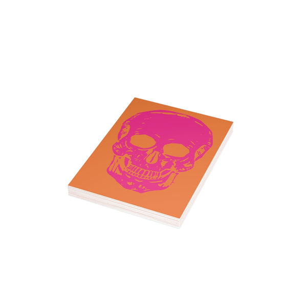 Vibrant PINK NEON Skull Postcard Bundle | Sandra Oles Studio