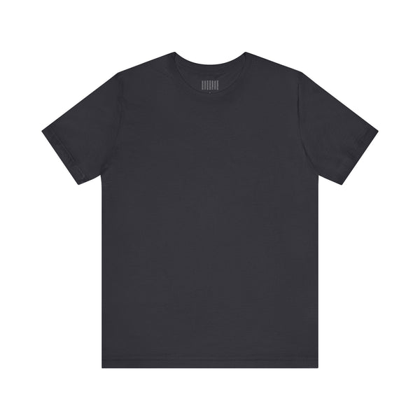 Black plain t-shirt front view for skull print t-shirt design
