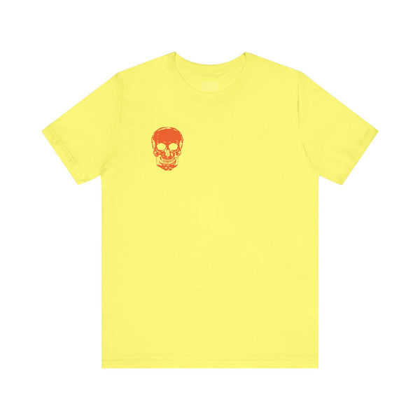 Orange  Mini Skull Graphic Tee - Fugitive by Sandra Oles