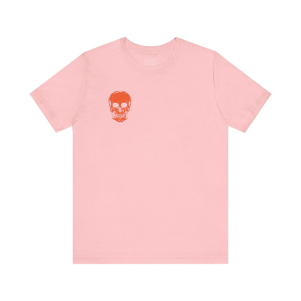 Orange  Mini Skull Graphic Tee - Fugitive by Sandra Oles