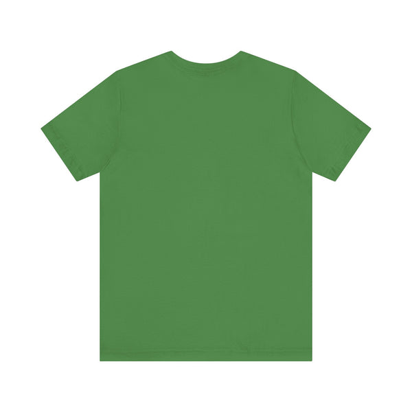 green plain short sleeve aesthetic t shirt back view