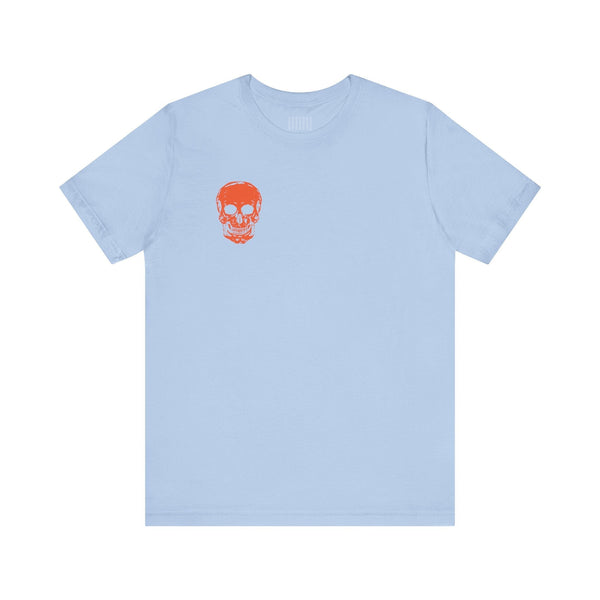 Orange  Mini Skull Graphic Tee - Fugitive by Sandra Oles