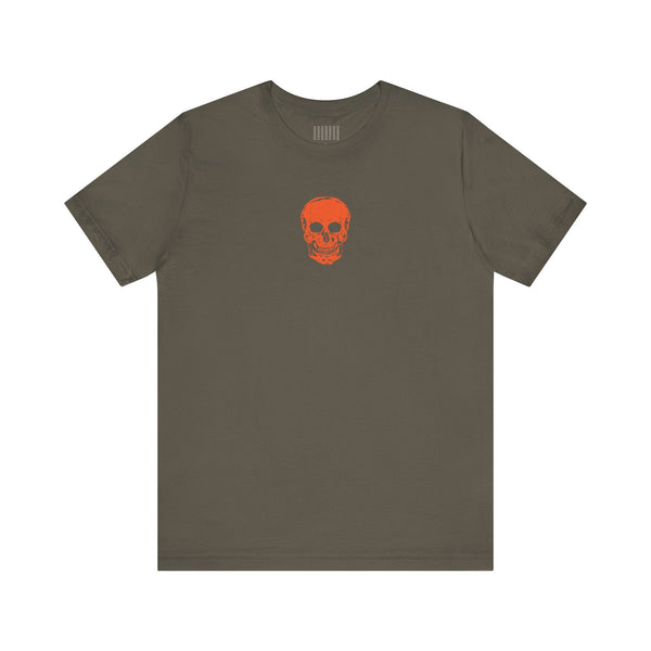 Orange Mini Skull Graphic Tee - Fugitive by Sandra Oles