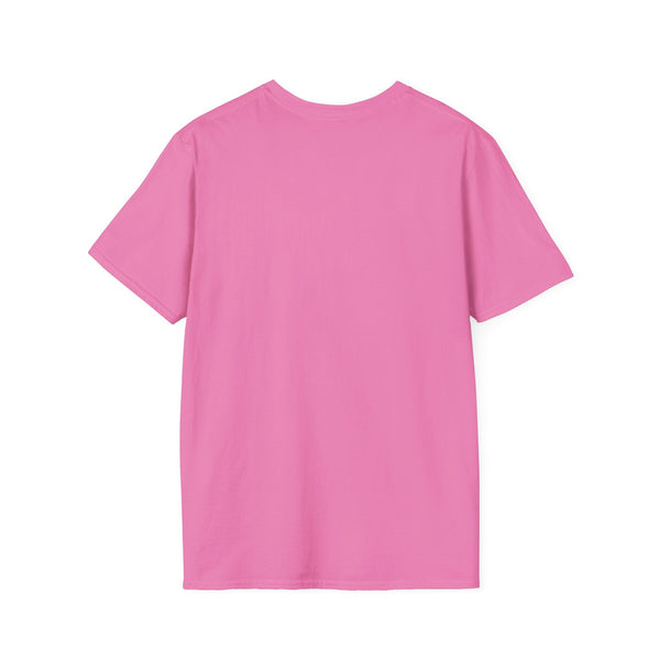 back view of plain pink cotton spiritual shirt unisex tee