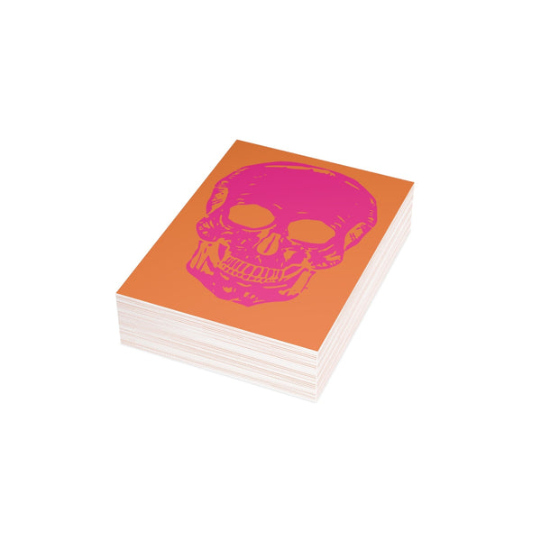 Vibrant PINK NEON Skull Postcard Bundle | Sandra Oles Studio