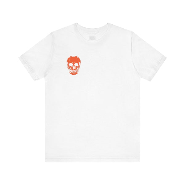 Orange  Mini Skull Graphic Tee - Fugitive by Sandra Oles