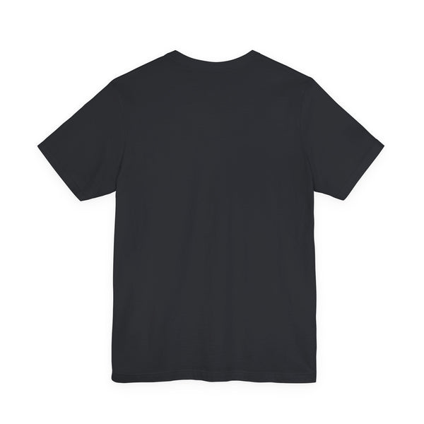 Black minimalist equestrian t-shirt with left chest aqua horse head graphic, made of soft breathable cotton.