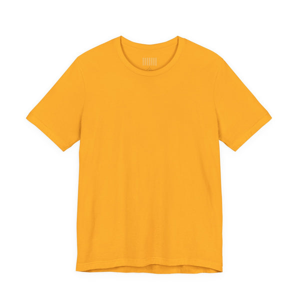 yellow plain crew neck t-shirt for statement streetwear