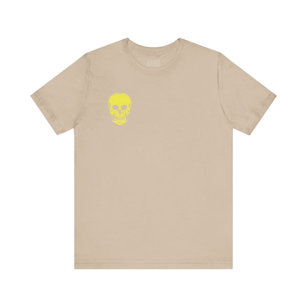 Underground Style Skull Tee – Mini Front Print & Jumbo Back Graphic