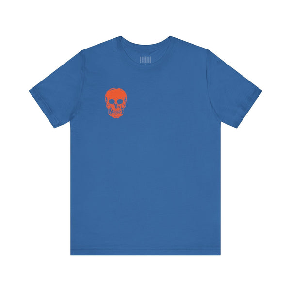 Orange  Mini Skull Graphic Tee - Fugitive by Sandra Oles