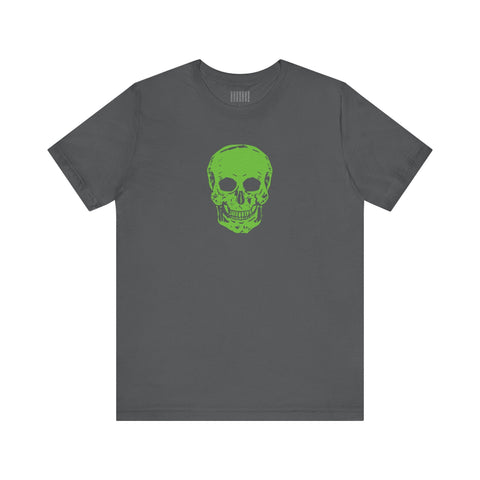 Green Mid-Scale Skull Graphic Tee - Fugitive by Sandra Oles - Skull Series