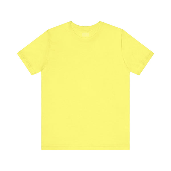 Yellow plain t-shirt base for green live free skull print t-shirt back design