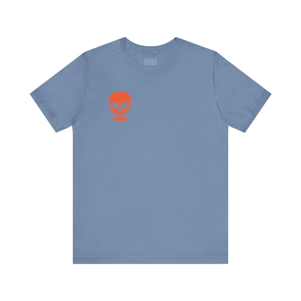 Orange  Mini Skull Graphic Tee - Fugitive by Sandra Oles