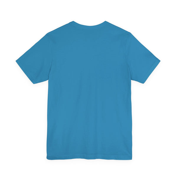 blue t-shirt plain back view skull print t-shirt