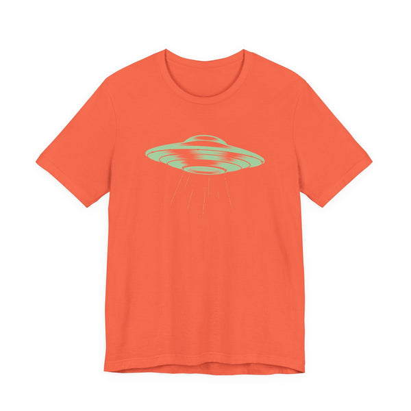 Celadon Green Space Ship Graphic Tee - Mythical by Sandra Oles
