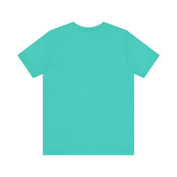 turquoise unisex cowgirl graphic tee with neon magenta tiger print retro style