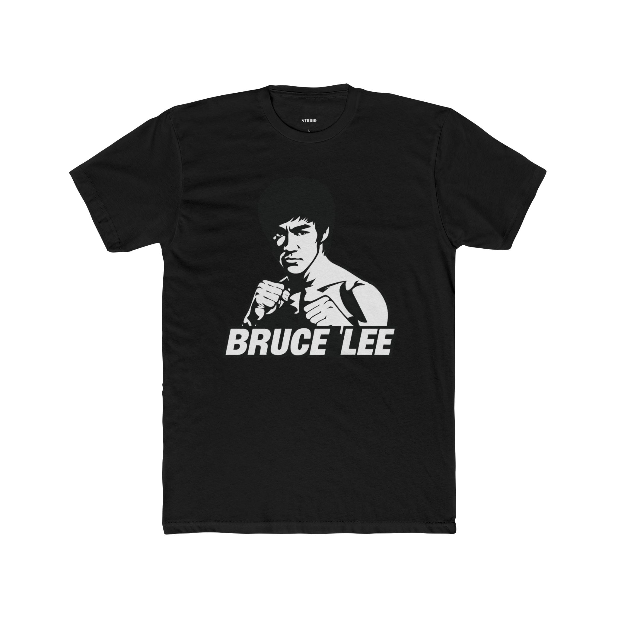 Bruce Lee Unisex Cotton Crew Tee, Vintage Graphic Shirt, Martial Arts Apparel