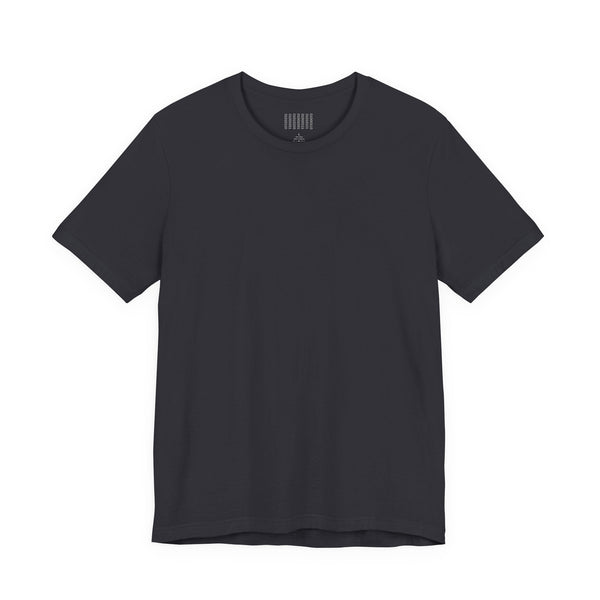 Black vintage tiger graphic tee with ribbed collar and side seams for shape retention