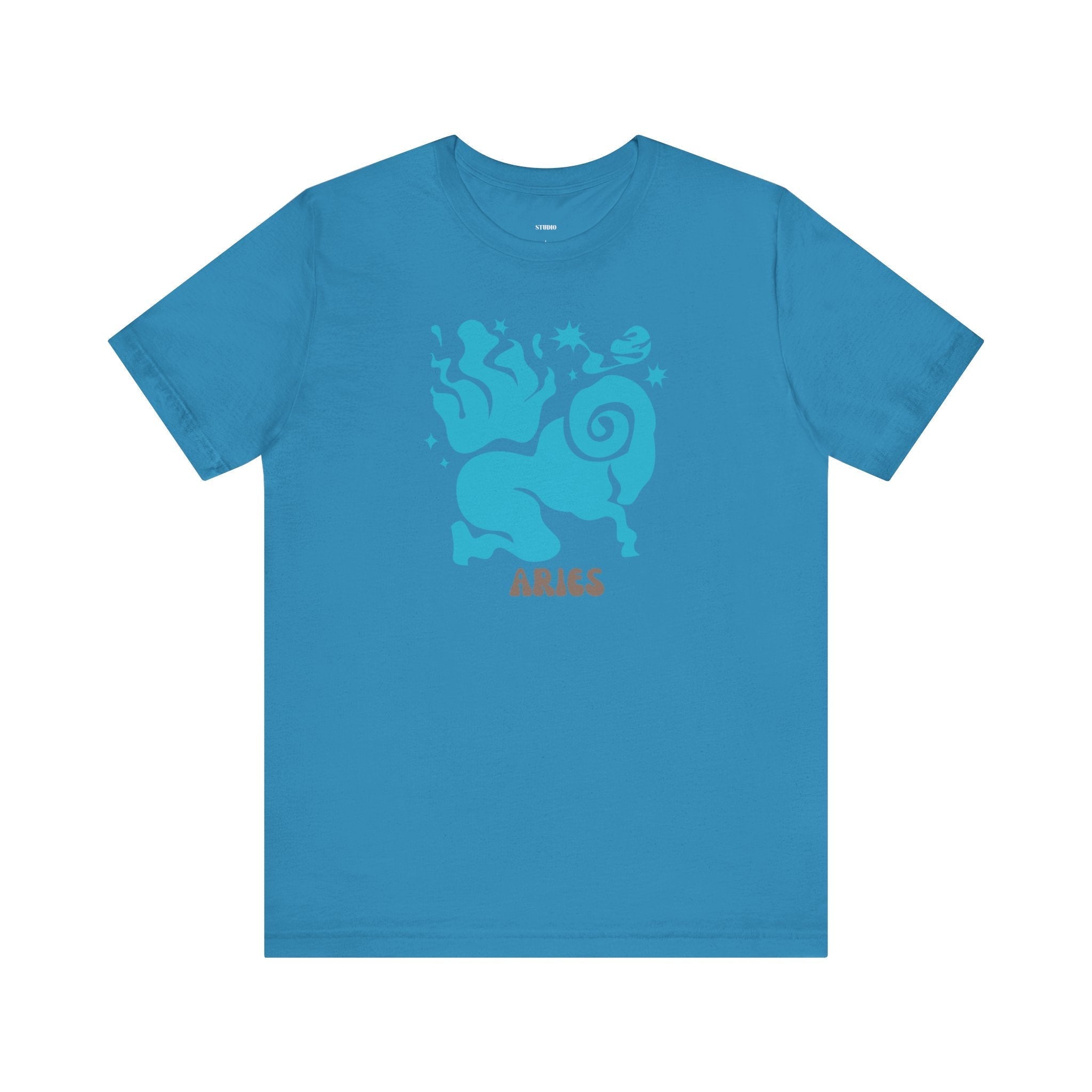 Aries Zodiac Graphic Tee - Cosmic by Sandra Oles