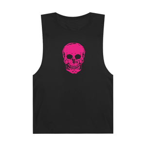 Pink Mid-Scale Skull Graphic Tank Top - Fugitive by Sandra Oles