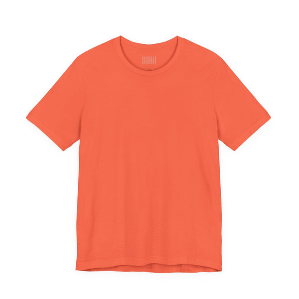 Plain coral short sleeve t-shirt without skull print