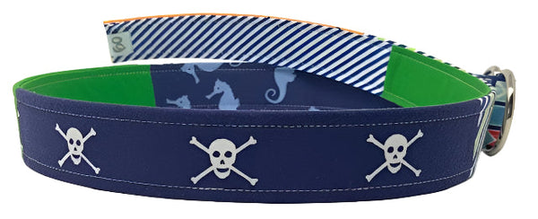 Patchwork d-ring belt nautically inspired by oliver green