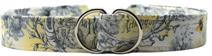 Pale yellow romantic belt featuring delicate queen bee and floral design with double ring buckle
