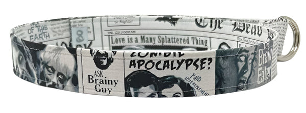Apocalypse belt with zombies and funny words