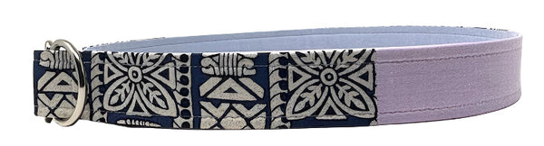 tiki patchwork belt by oliver green side view