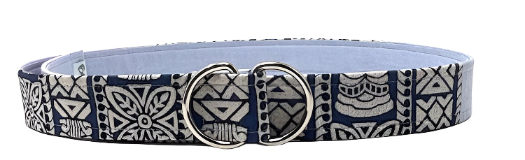 tiki patchwork belt by oliver green d-ring belts