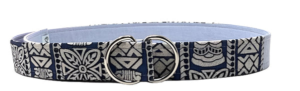 tiki patchwork belt by oliver green d-ring belts