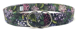 Floral black belt by oliver green