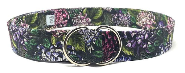 Floral black belt by oliver green