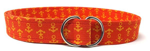Maritime style nautical belt with bold anchor design by Oliver Green