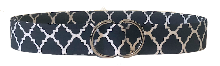 navy geo belt by oliver green